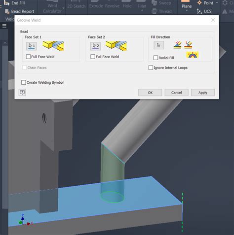 inventor groove weld sheet metal|Autodesk Inventor.